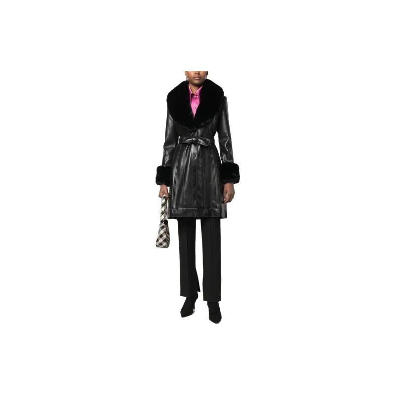ALICE+OLIVIA Coats Women's Black-1