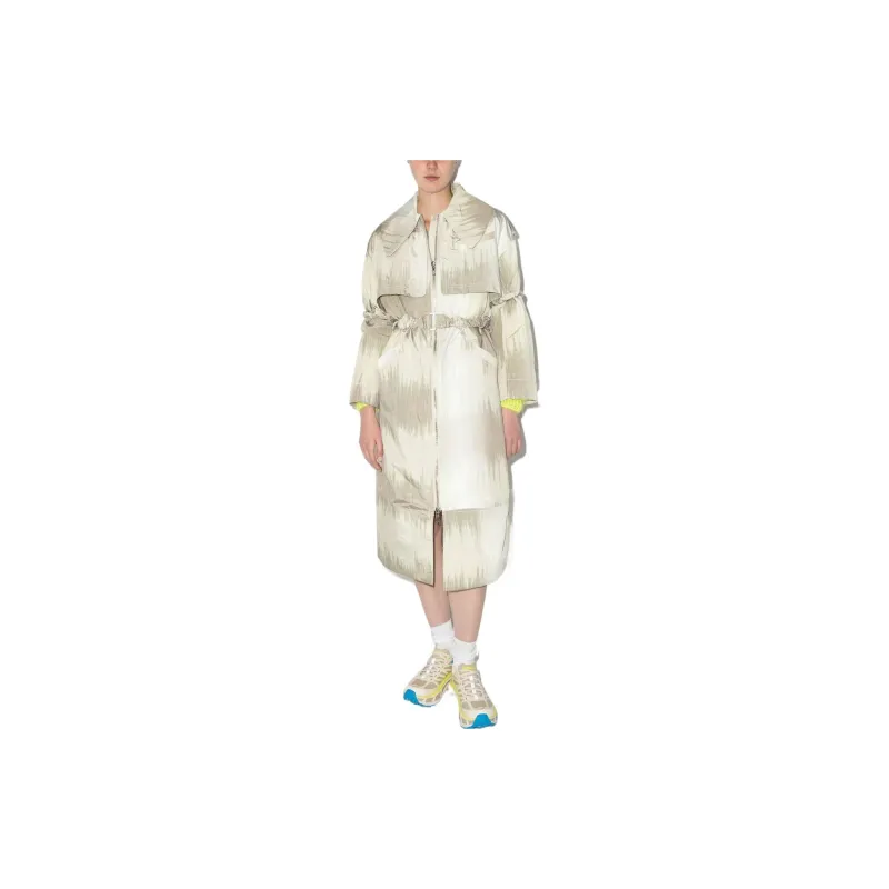 GANNI Trench Coats Women's Gray-1
