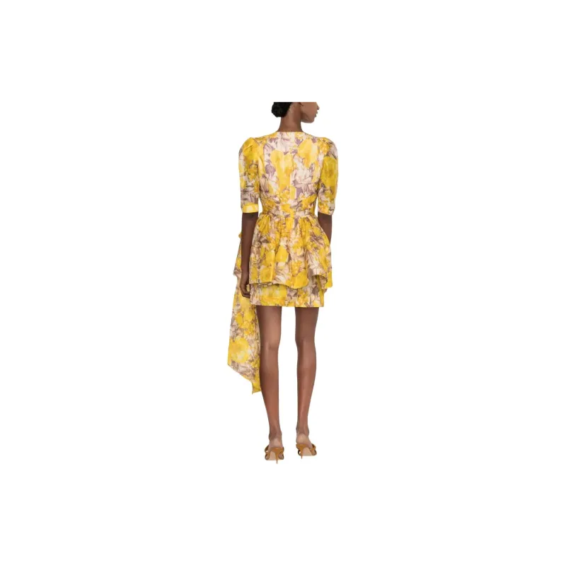 Zimmermann Short-Sleeved Dresses Women's Yellow-2
