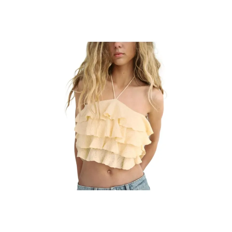 ZARA Camisoles Women's Yellow-2