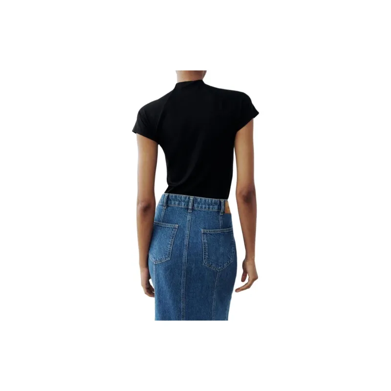ZARA T-Shirts Women's Black-3