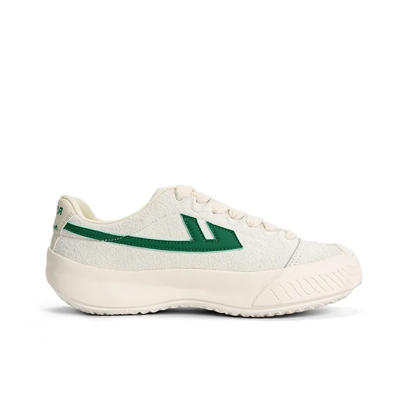 Warrior Sky Power Fashion Canvas Shoes Skateboard Shoes Unisex Ecru/Green-1
