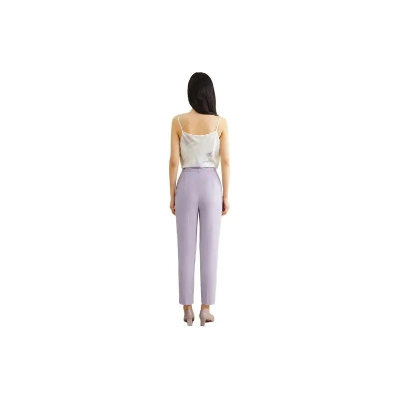 Yiner SS24 Casual Pants Women's Smoky Purple-2
