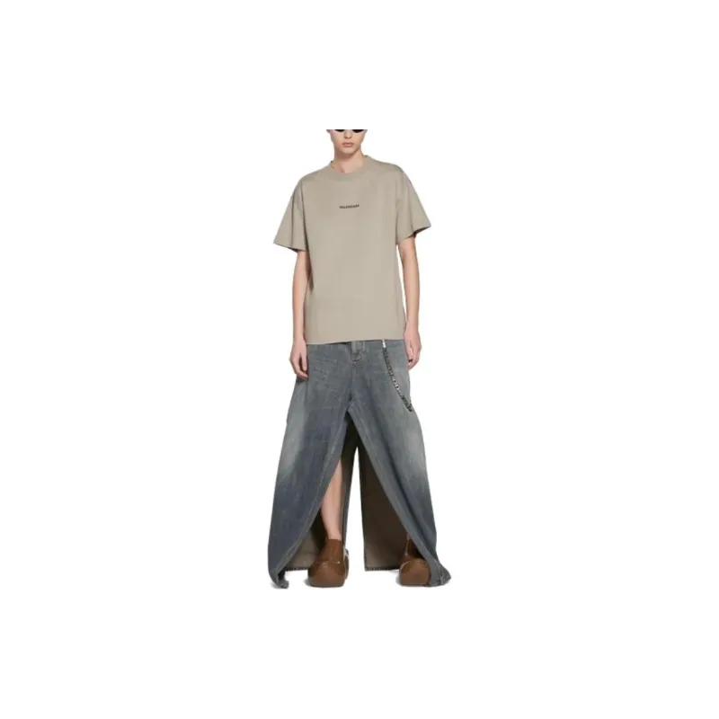 Balenciaga T-Shirts Women's Khaki-2