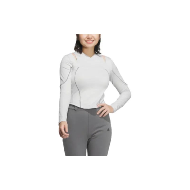 Adidas AEROREADY T Shirt Women's Light Gray-3
