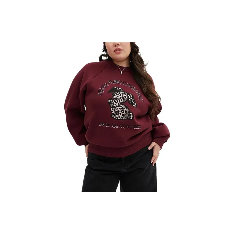COACH SS24 Sweatshirt Women's Burgundy-1