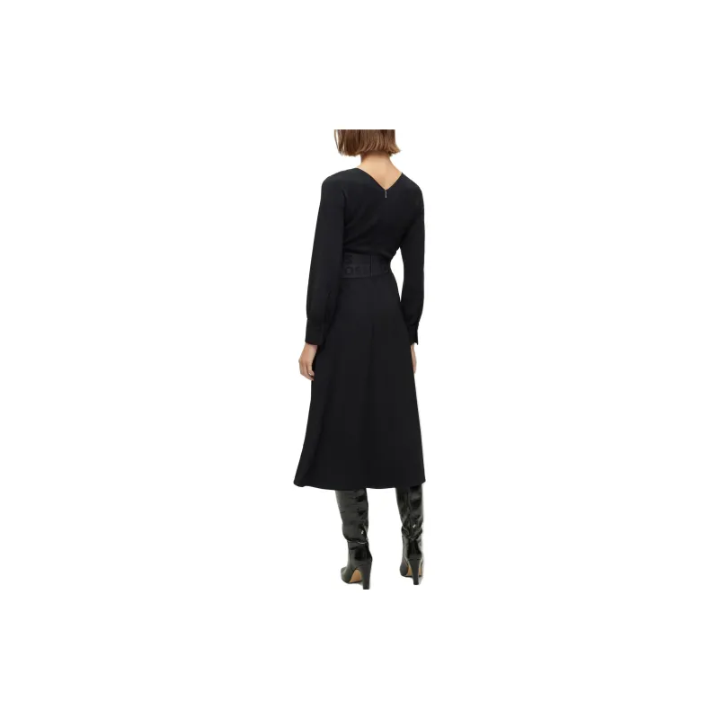 HUGO BOSS Long Sleeved Dresses Women's Black-2