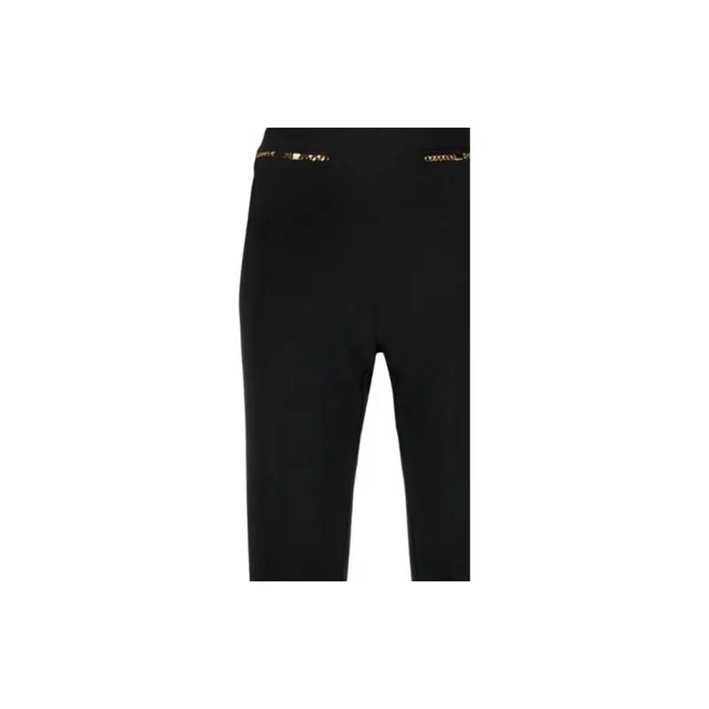 Elisabetta Franchi Chain detail Straight leg Trousers-5