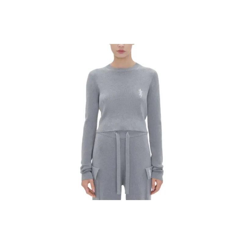 AMIRI Crewneck Cropped Jumper-1