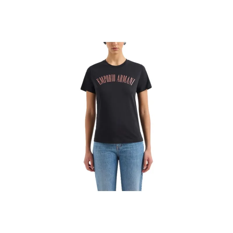 EMPORIO ARMANI Logo print Cotton T shirt-4