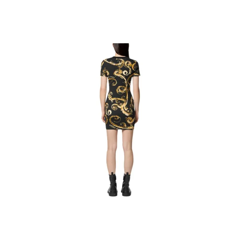 VERSACE JEANS COUTURE Baroque print T shirt Dress-2