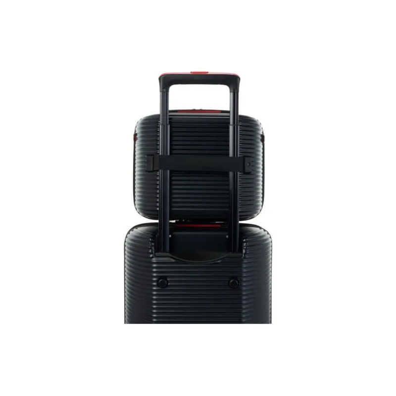 AMERICAN TOURISTER PC Handbag Regular Unisex Black & Red-6