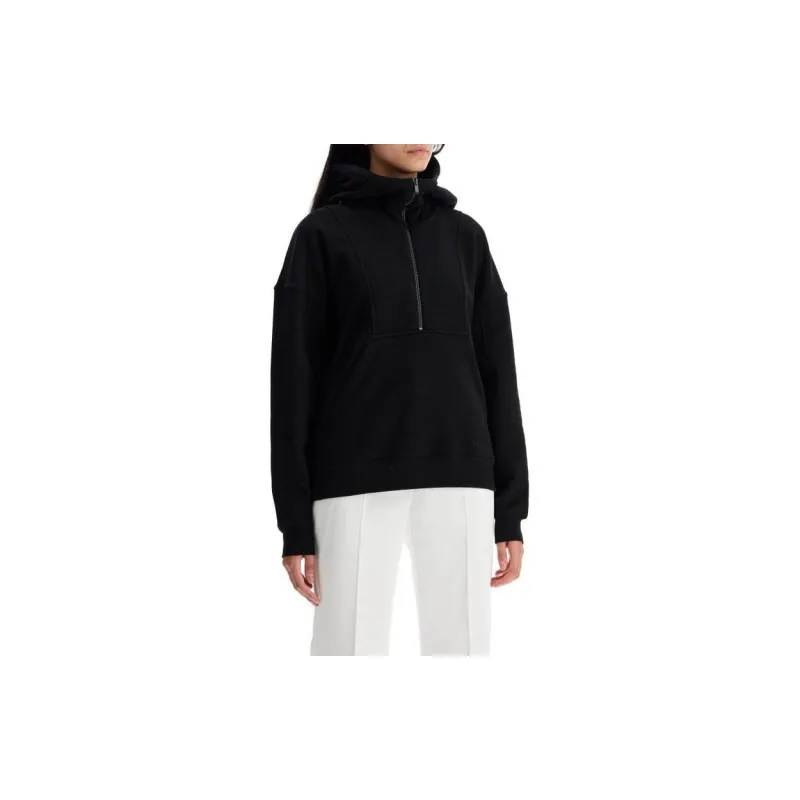 SAINT LAURENT Zip Detailed Long Sleeved Hoodie-2