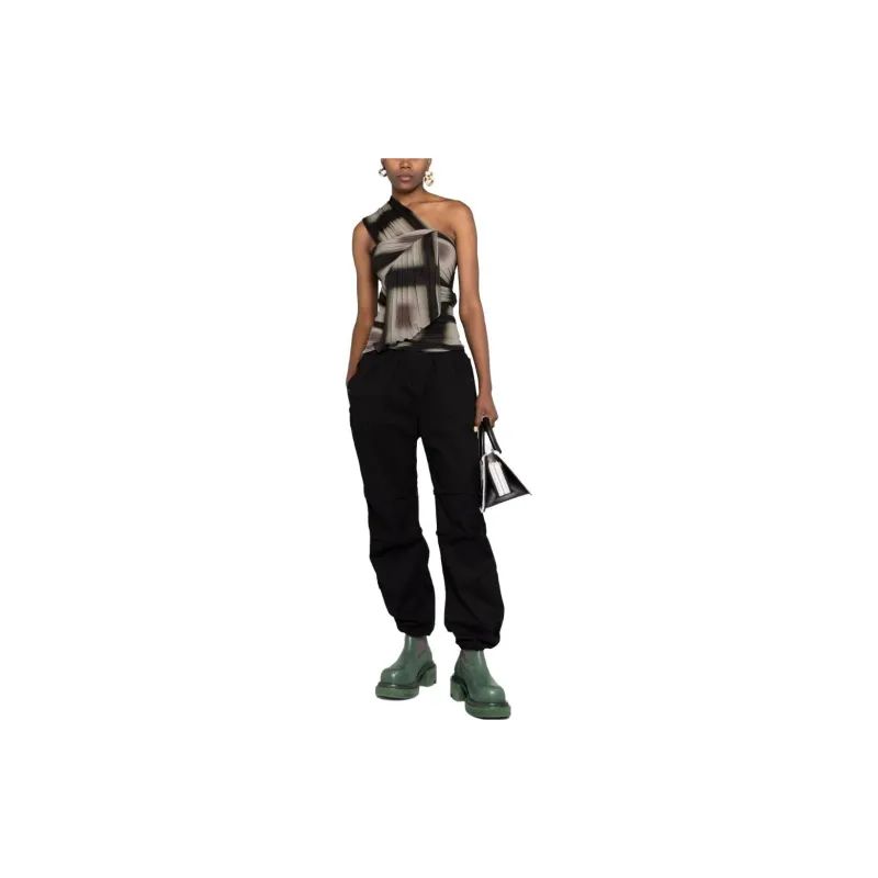 RICK OWENS Ombré effect Asymmetric Draped Top-1