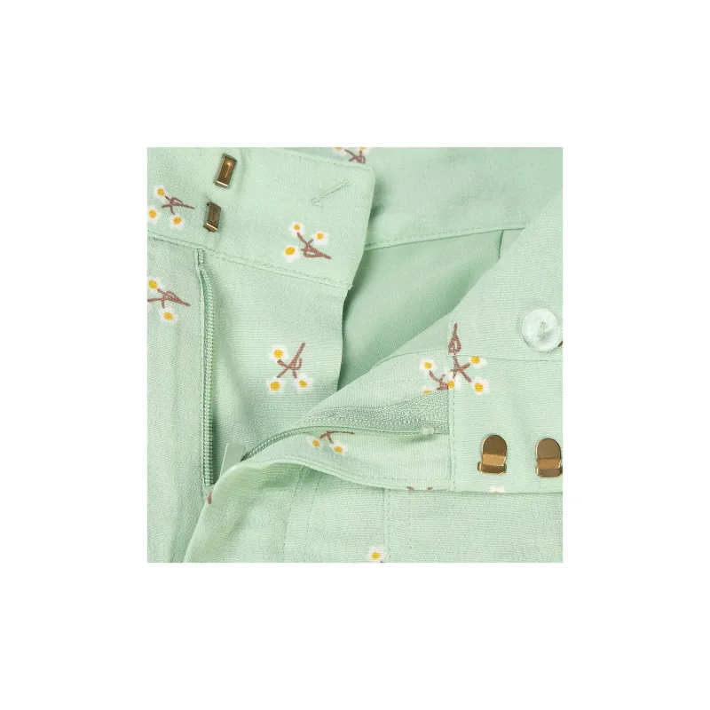 COACH Casual Pants Women's Green-3