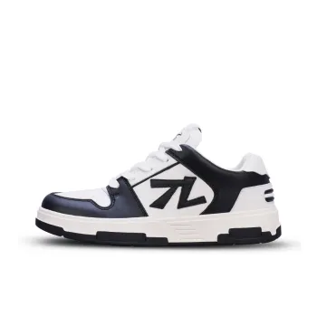 Same Way Panda Shoes Lightweight Anti-Slip Low-Top Skateboard Shoes Unisex Black White