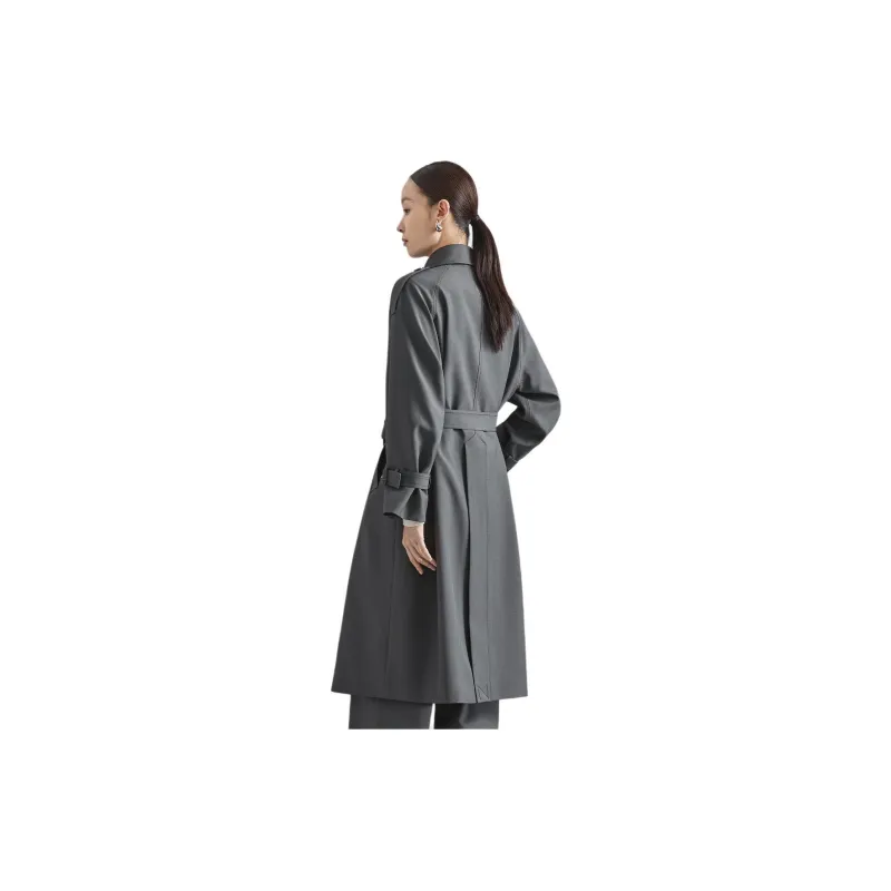 NAWEI Trench Coat Women's Dark Gray-3