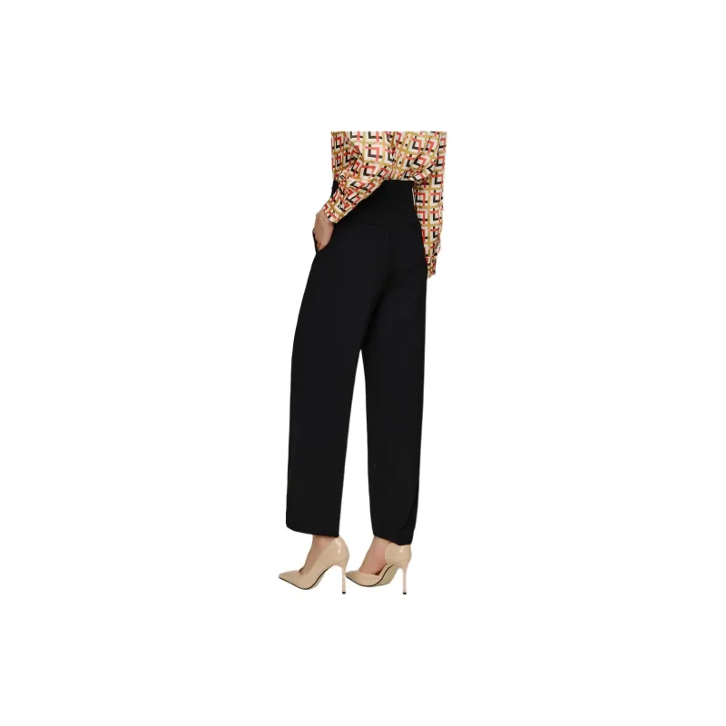 JZ. ANNAKRO Casual Pants Women's Plain Black-2