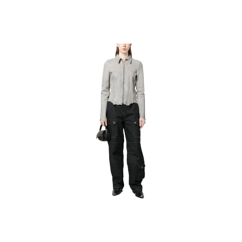 DIESEL Jackets Women's Light Gray-2