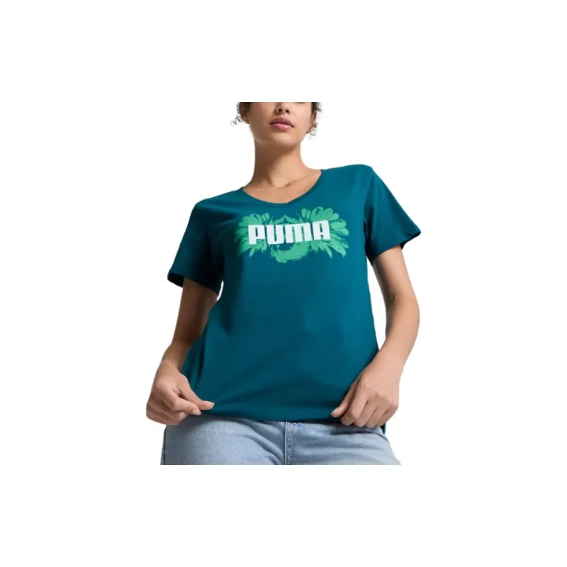 PUMA Full T-Shirt Women's Cool Green-2