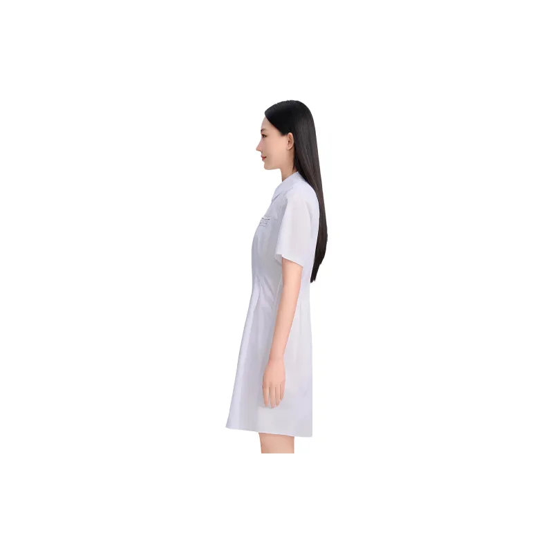 Blood Glitter Short-Sleeved Dresses Women's White-2