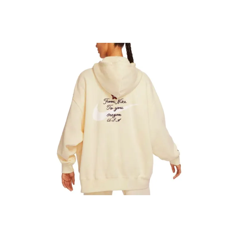 Nike Sportswear Essential Women's Fleece Jacket Beige-4