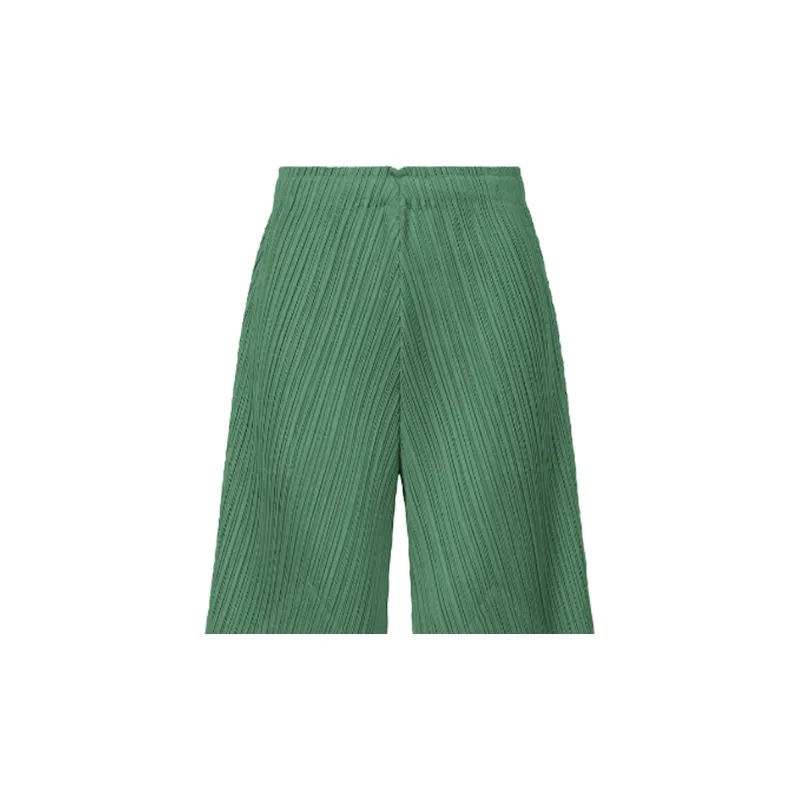 PLEATS PLEASE ISSEY MIYAKE SS24 Casual Pants Women's Green Chili Pepper-1