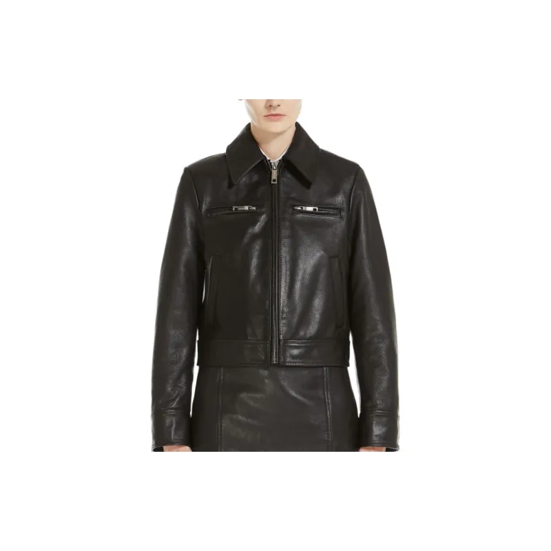 SportMa Leather Jacket Women's Black-2