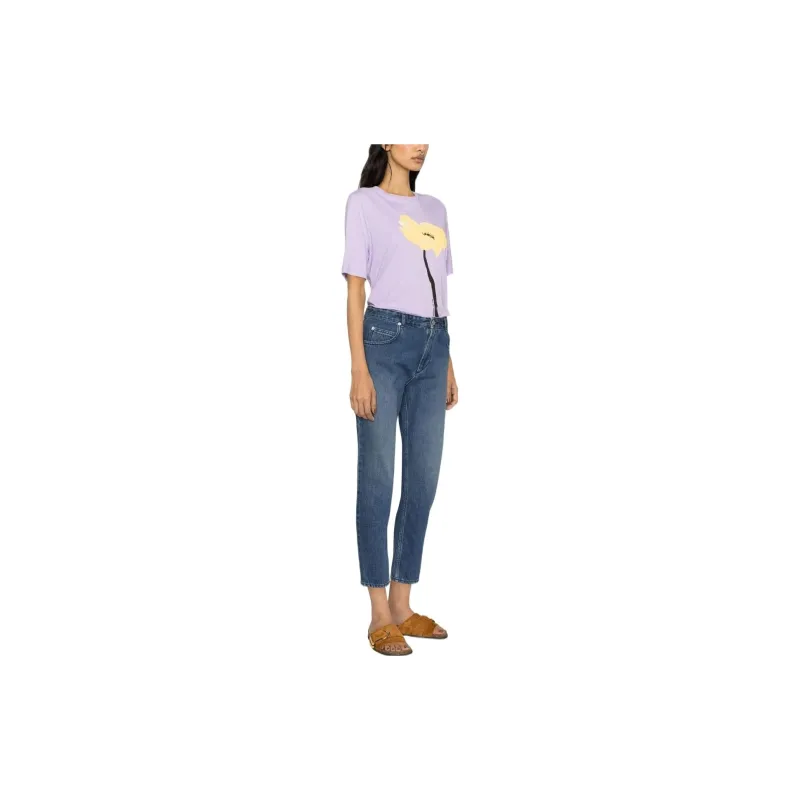 ISABEL MARANT ETOILE Mid Rise Straight Leg Jeans-3