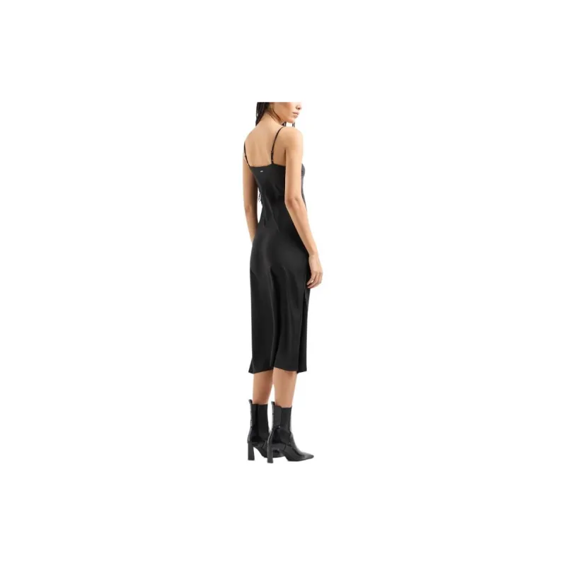 ARMANI EXCHANGE V neck Slip Dress-3