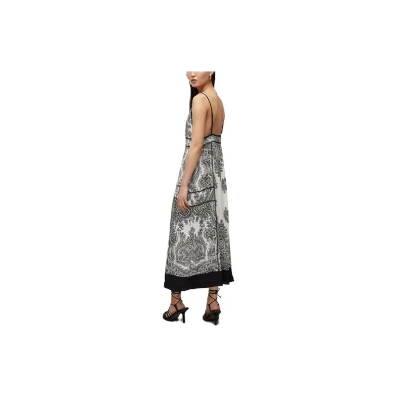 ALLSAINTS Slip Dresses Women's Gray White-3