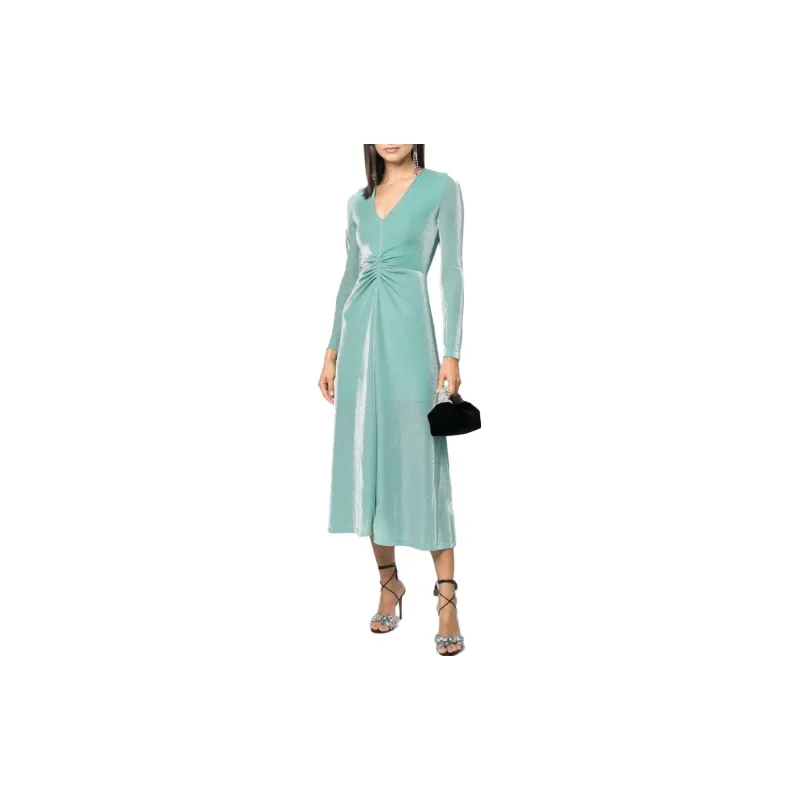 Rotate Long-Sleeved Dresses Women's Green-1