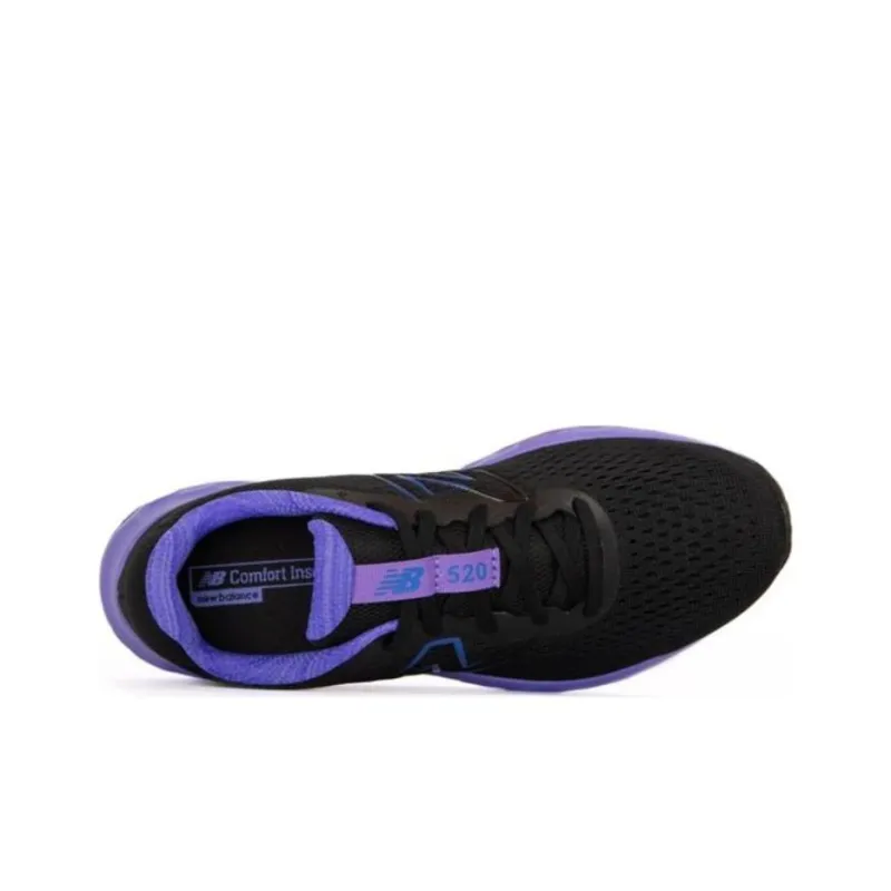 New Balance NB 520 Anti Slip Wear Resistant Low Top Running Shoes Women's Black Blue-2