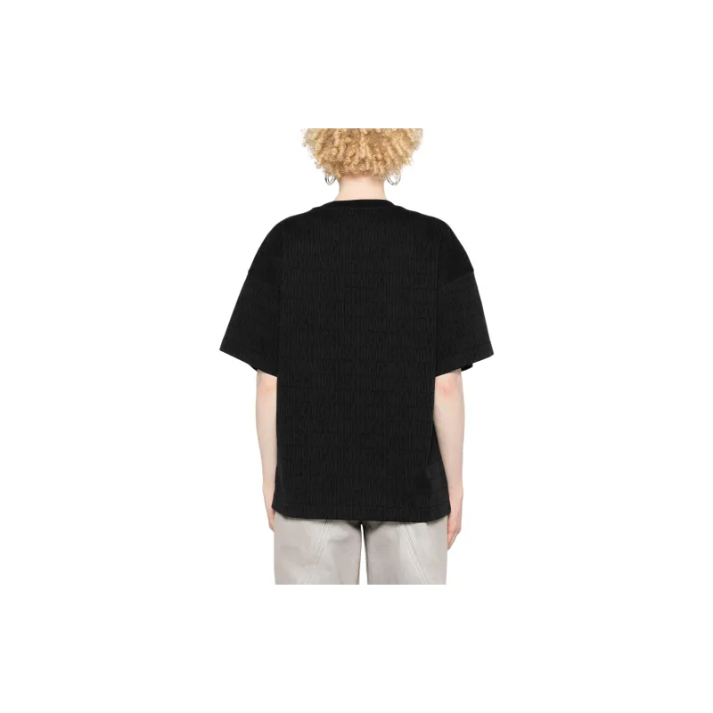 MOSCHINO Allover Logo Printed Crewneck T Shirt-2