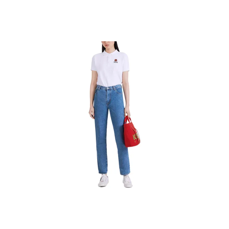KENZO Logo Embroidered Short-Sleeved Polo Shirt-2