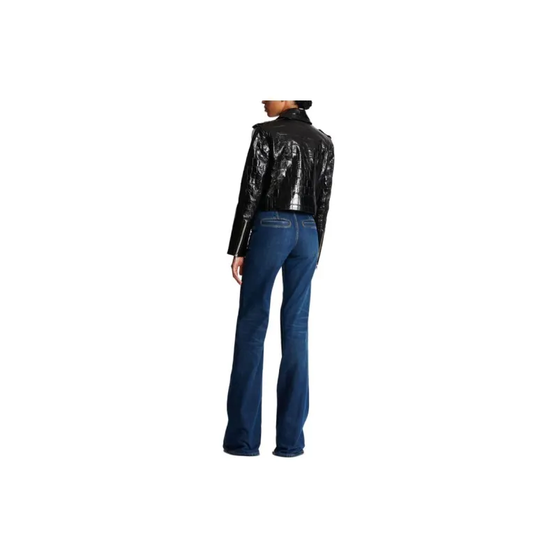 BALMAIN Polished finish Biker Jacket-2