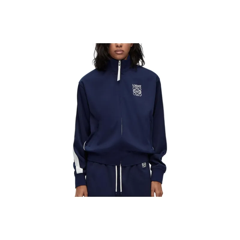 LOEWE Zip Up Jacket 'Marine'-3