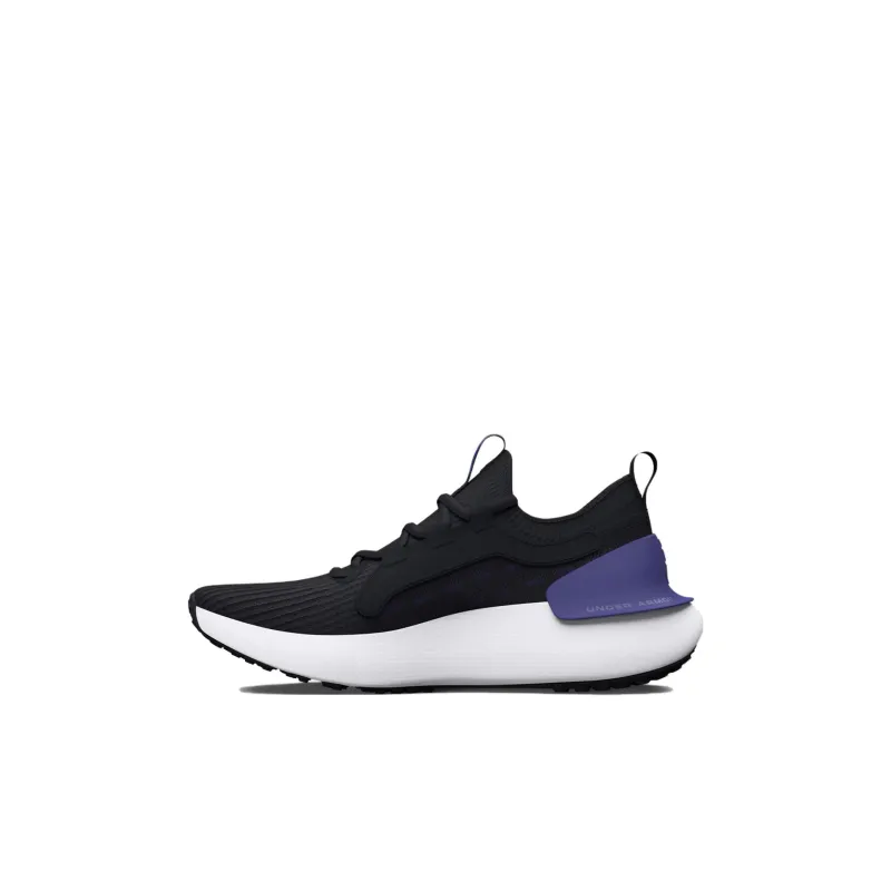 Under Armour HOVR Phantom 3 Slip Resistant Shock Absorbers Low Top Kids' Running Shoes Black Purple Kids'-0