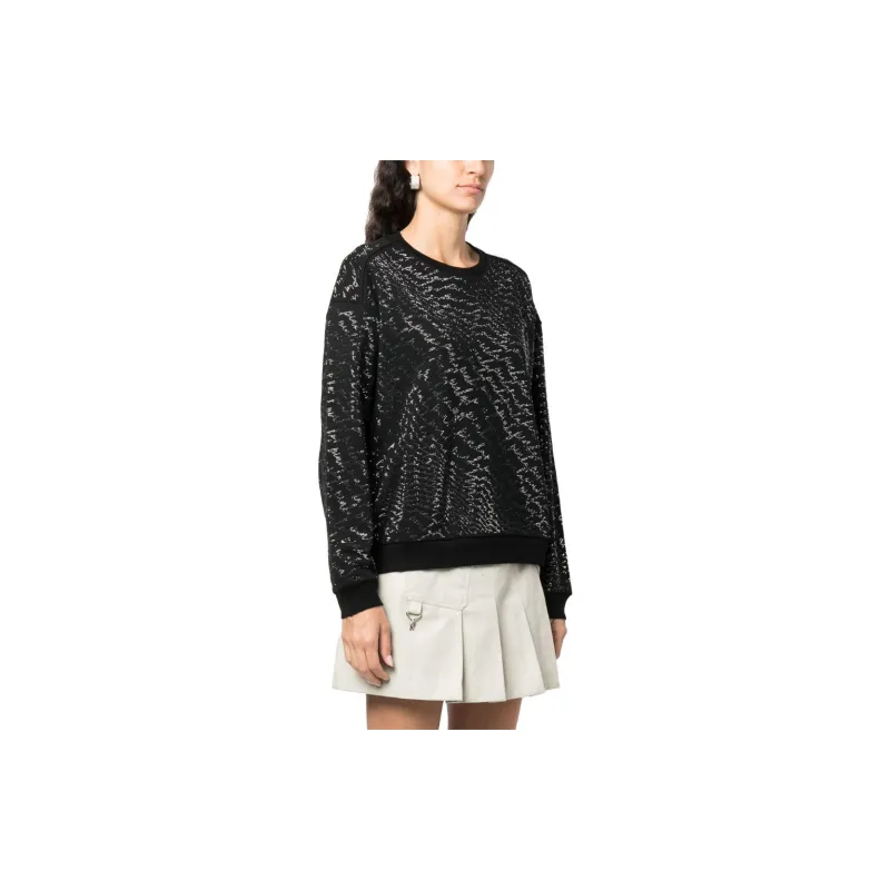 PINKO Crystal embellished Crew neck Sweatshirt-3