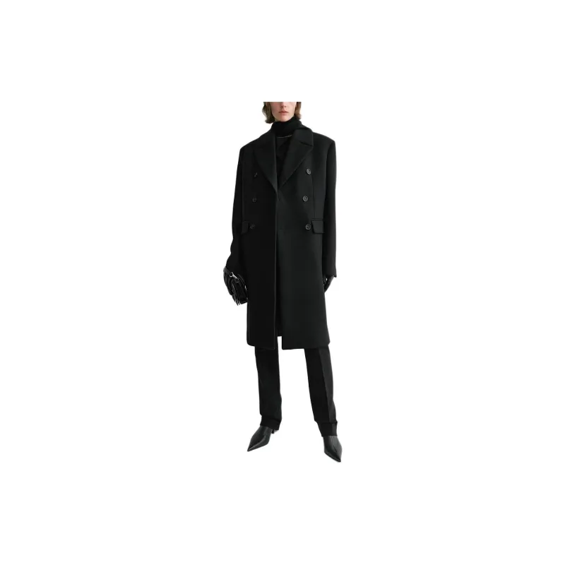 TOTEME Broad Double Breasted Midi Coat-1