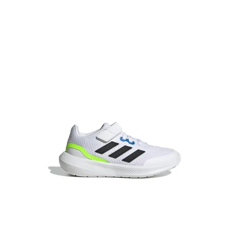 Adidas Runfalcon 3.0 Slip Resistant Shock Absorbers Low Top Kids' Running Shoes White Green Kids'-1