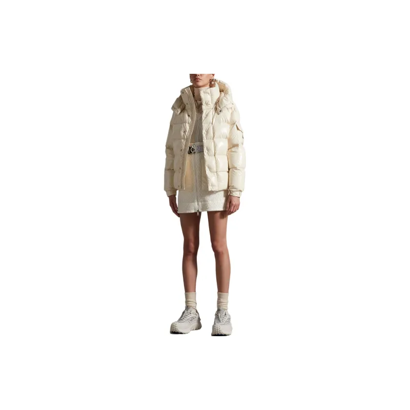 Moncler Maya 70th Anniversary Special Edition Short Down Jacket Snowflake White-1