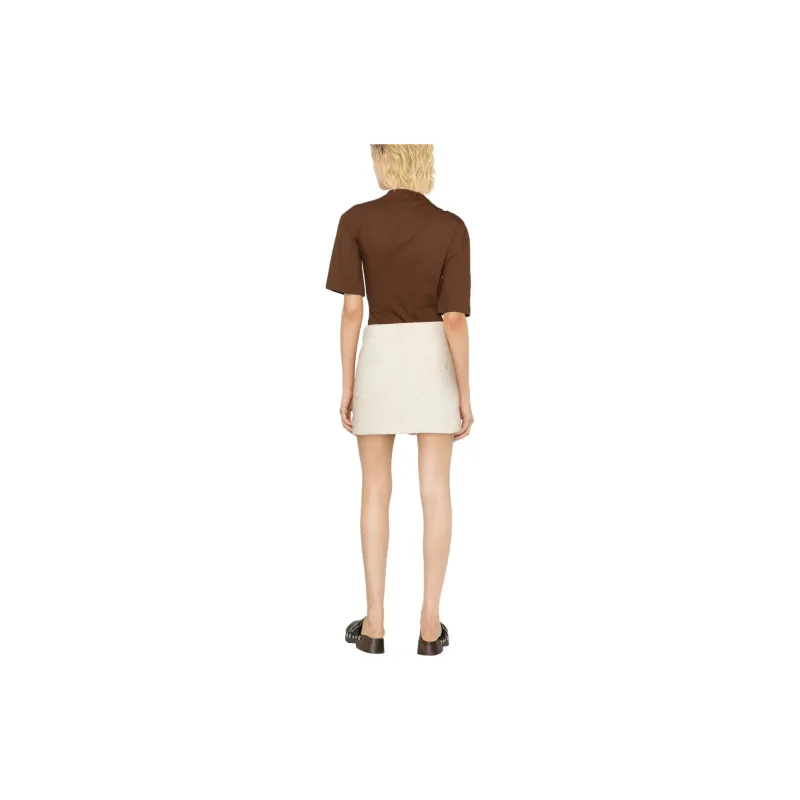 Jacquemus T Shirts Women's Chestnut Brown-2