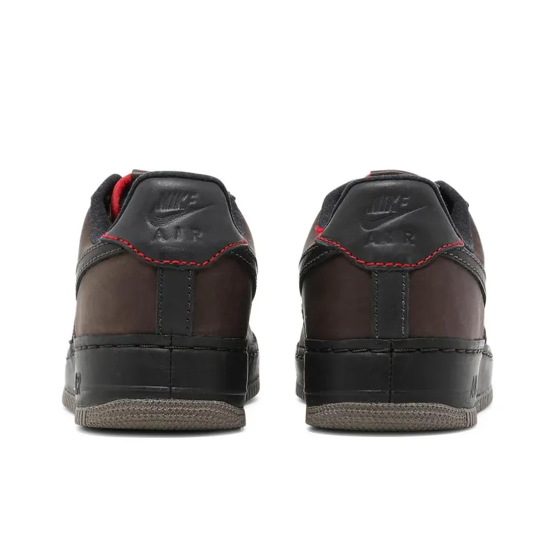 Nike Air Force 1 Anti Slip Wear Resistant Low Top Skateboard Shoes Men's Brown-3