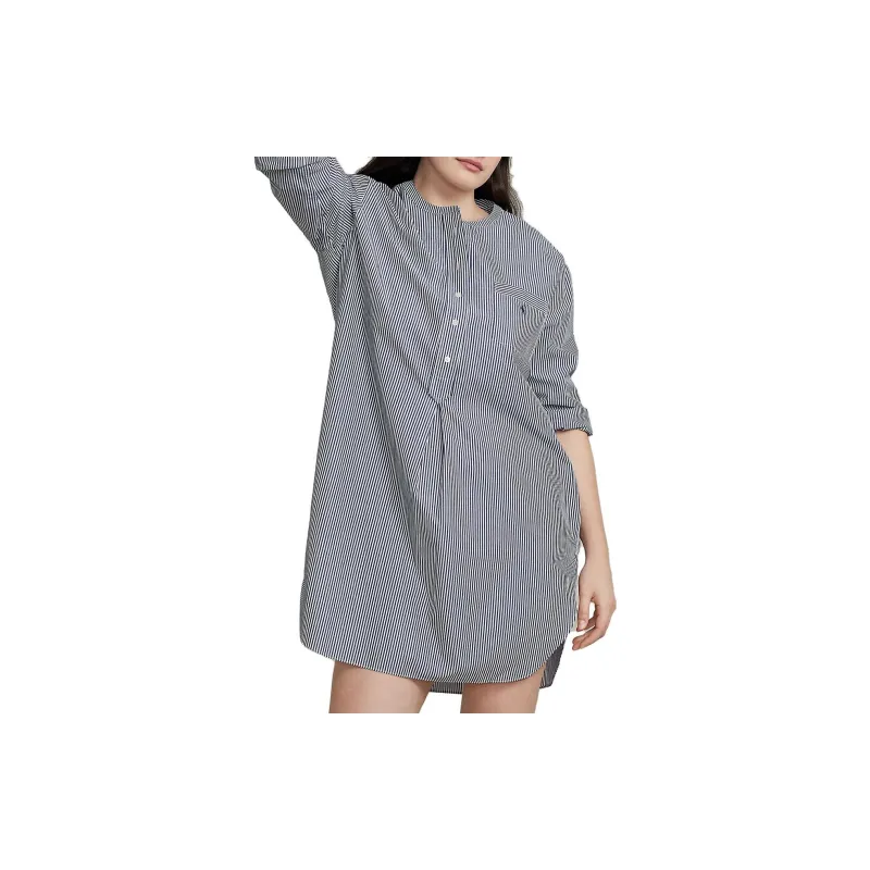 Polo Ralph Lauren SS23 Long Sleeved Dress Women's Blue-5