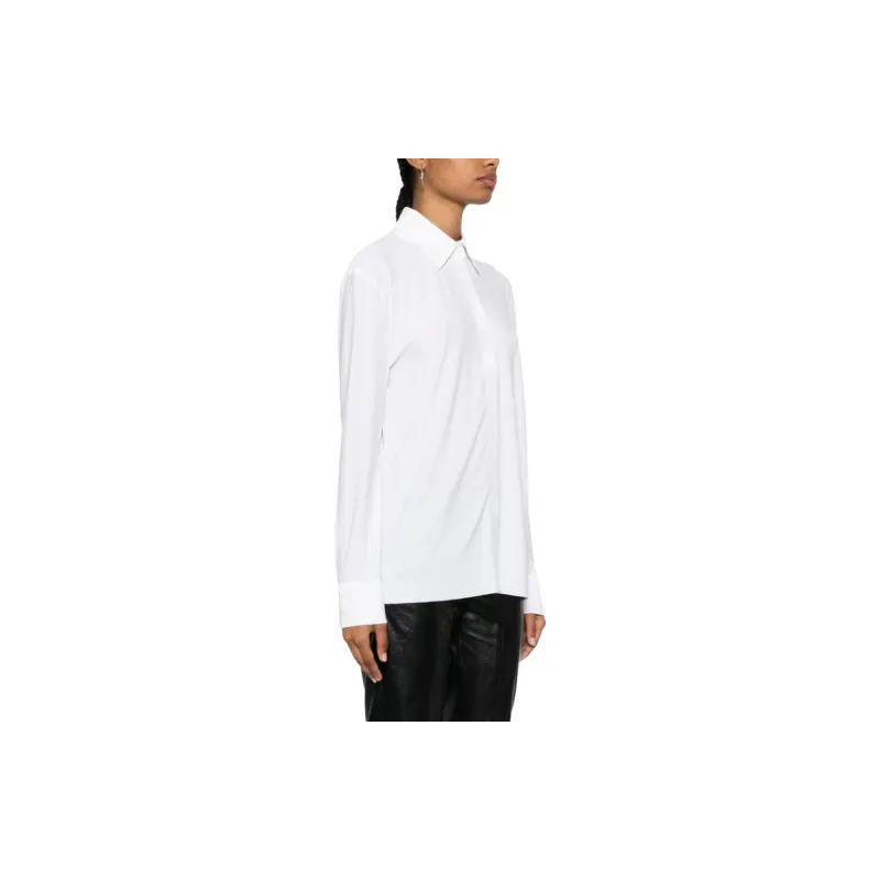NORMA KAMALI Pointed collar Slit sleeves Shirt-3