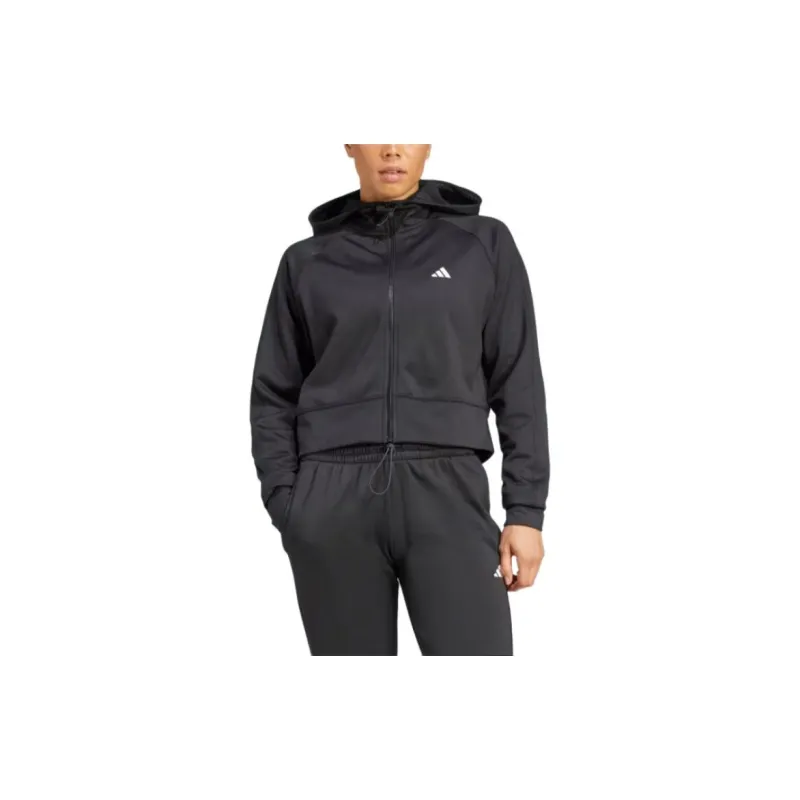Adidas Free Shipping With AdiClub Aeroready Game And Go Full-Zip Hooded Fleece Jacket-2