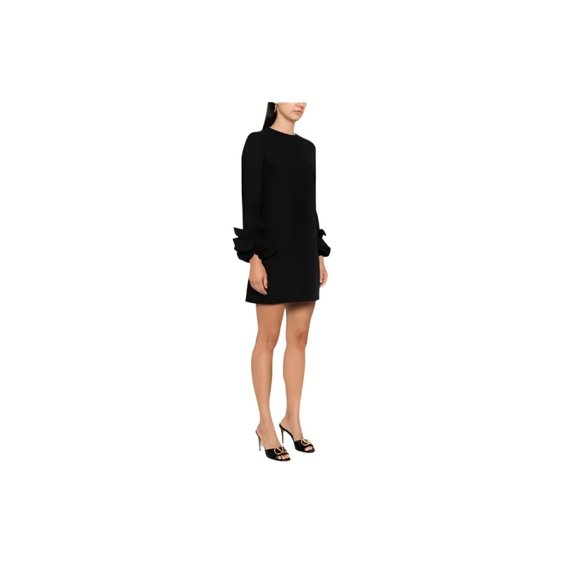 Valentino Floral Embellished Crewneck Dress-3