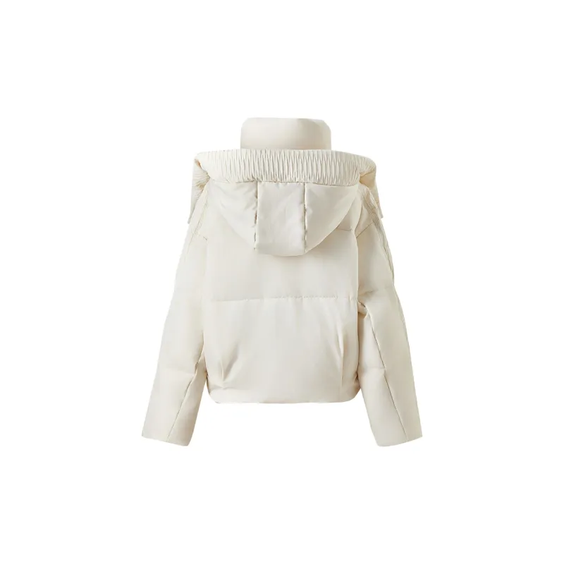 SENTUBILA Down Jackets Women's Apricot White-1