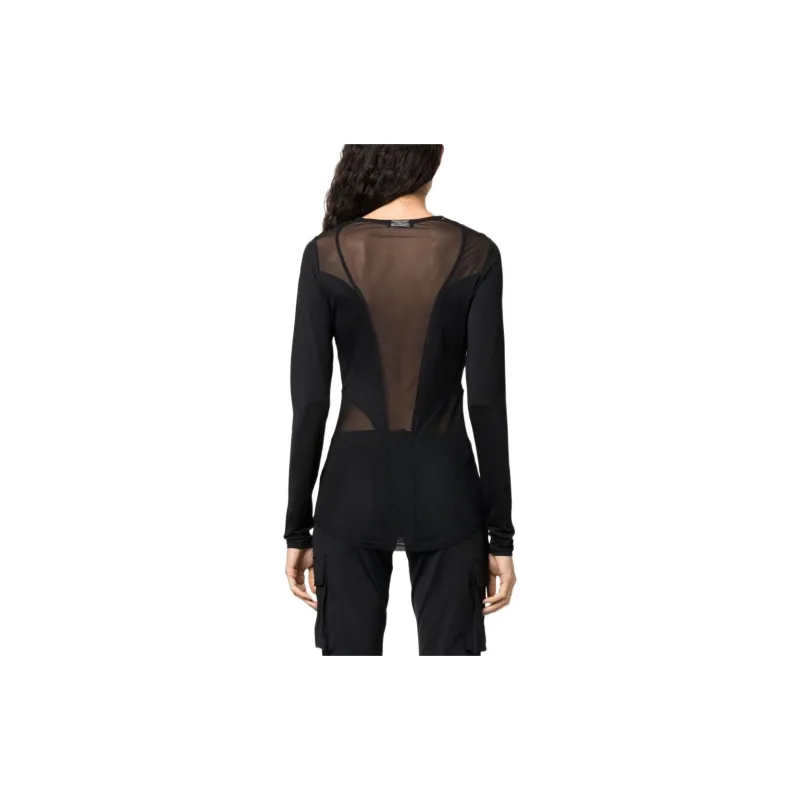BALMAIN Mesh Long Sleeved Top-3